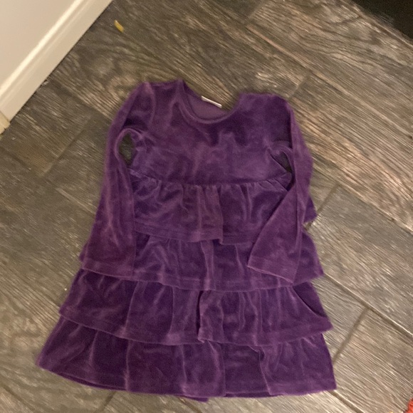 Hanna Andersson Dresses Purple Velvet Tiered Dress Poshmark